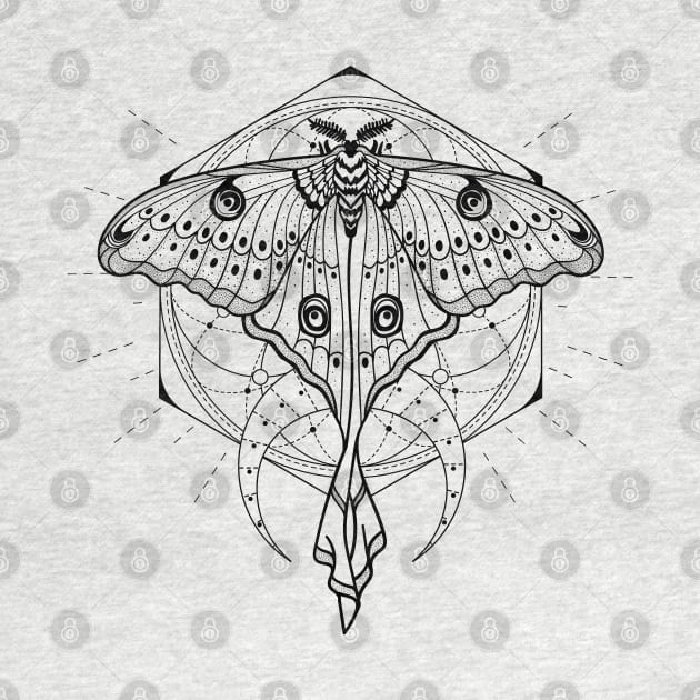 Luna Moth - Actias Luna by CelestialStudio